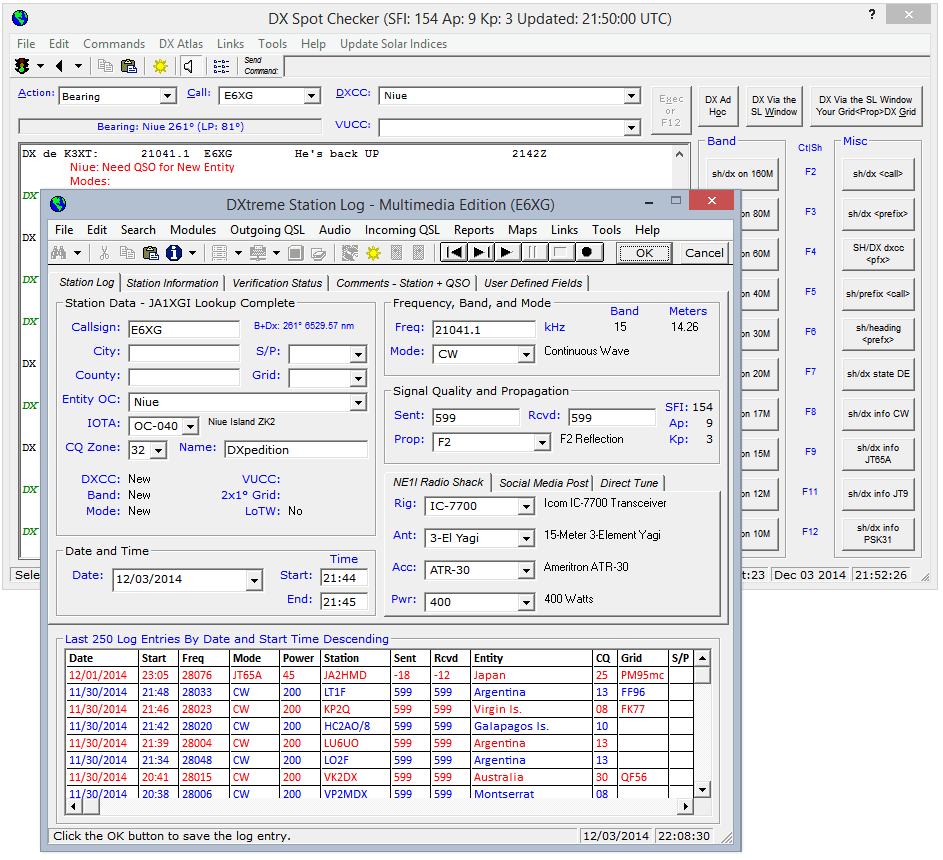 Dx Log