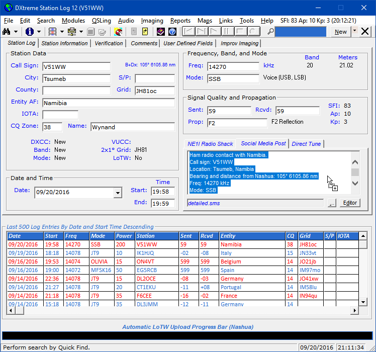 DX Logging Software for Amateur Radio