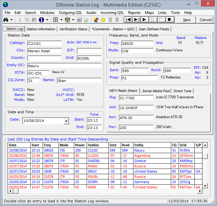 DX Logging Software for Amateur Radio